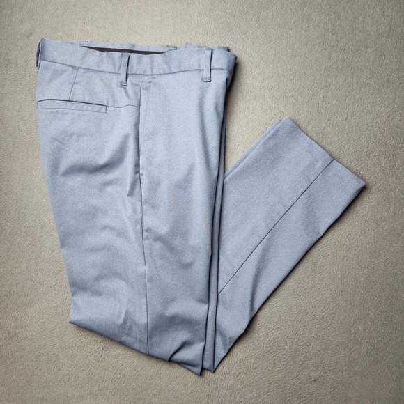 Ministry of Supply Dress Pants Mens 34x30 Gray Flat Front Slim Stretch Office - Picture 1 of 11